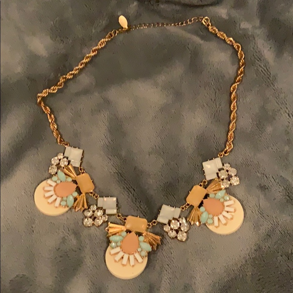 Gold statement necklace